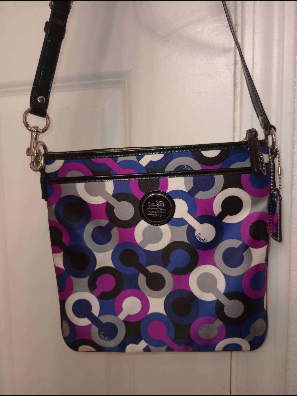 Coach Alex Art OP Swingpack Crossbody EUC